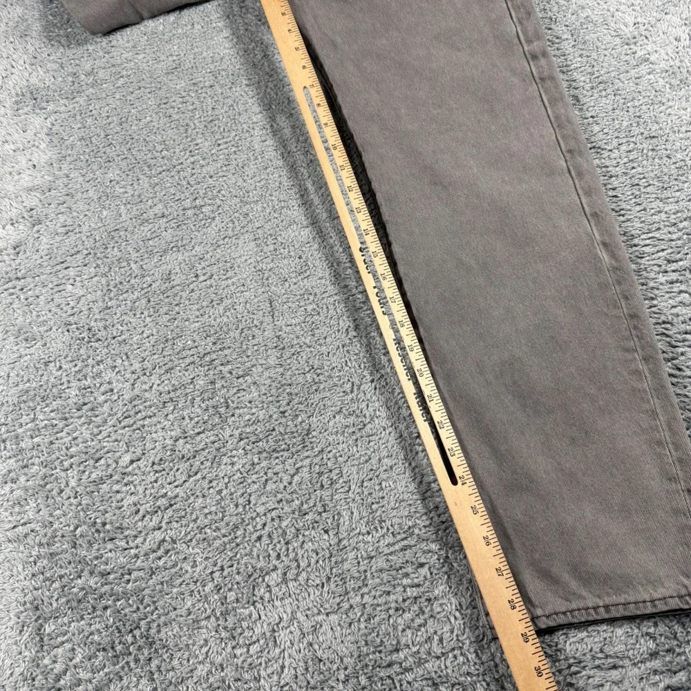 NWT Levis 501 Original Fit Jeans Mens 33x30 Grey Button Fly Straight Leg Denim